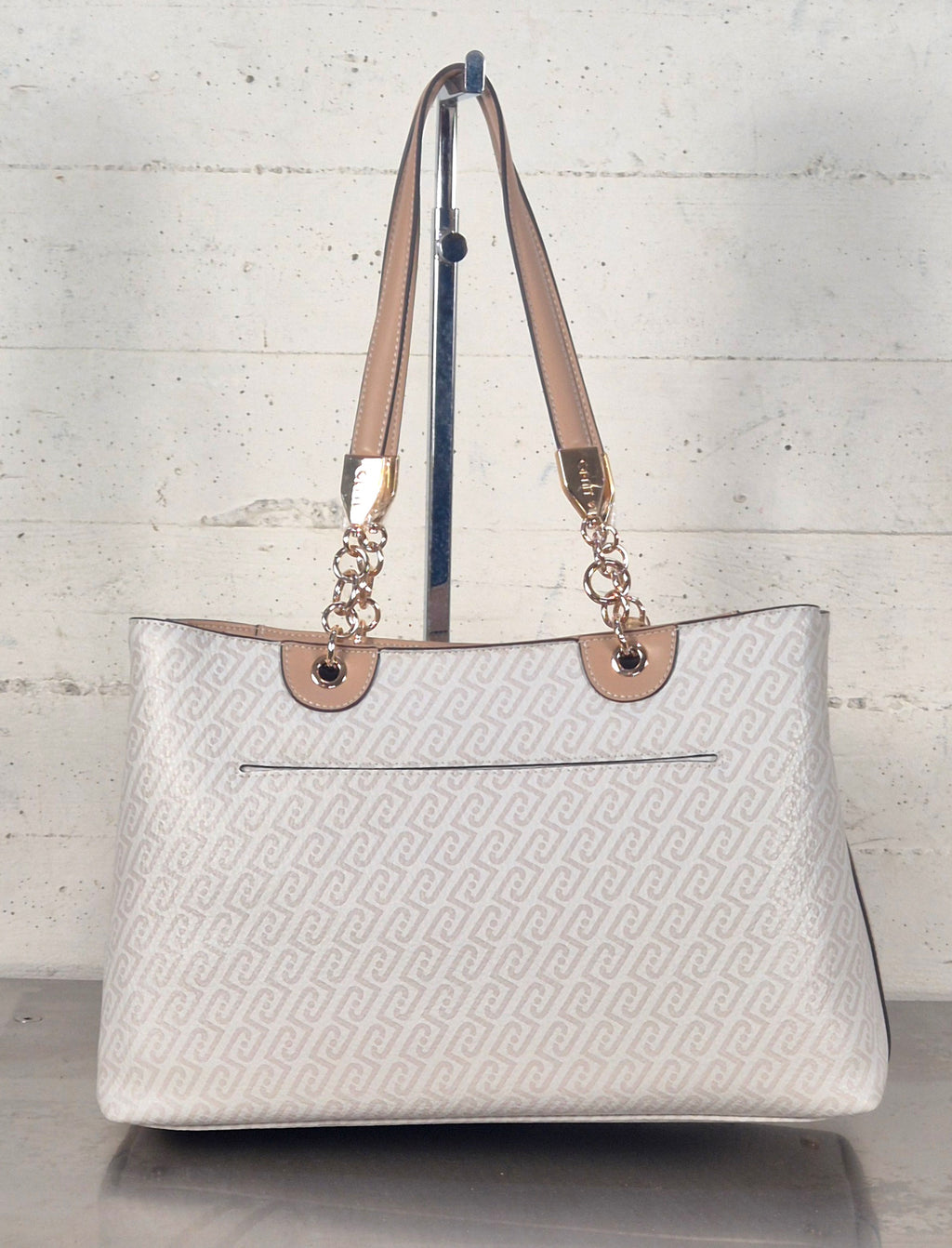 Liu Jo borsa tote ematite logata AA6104E118MC3920 naturale