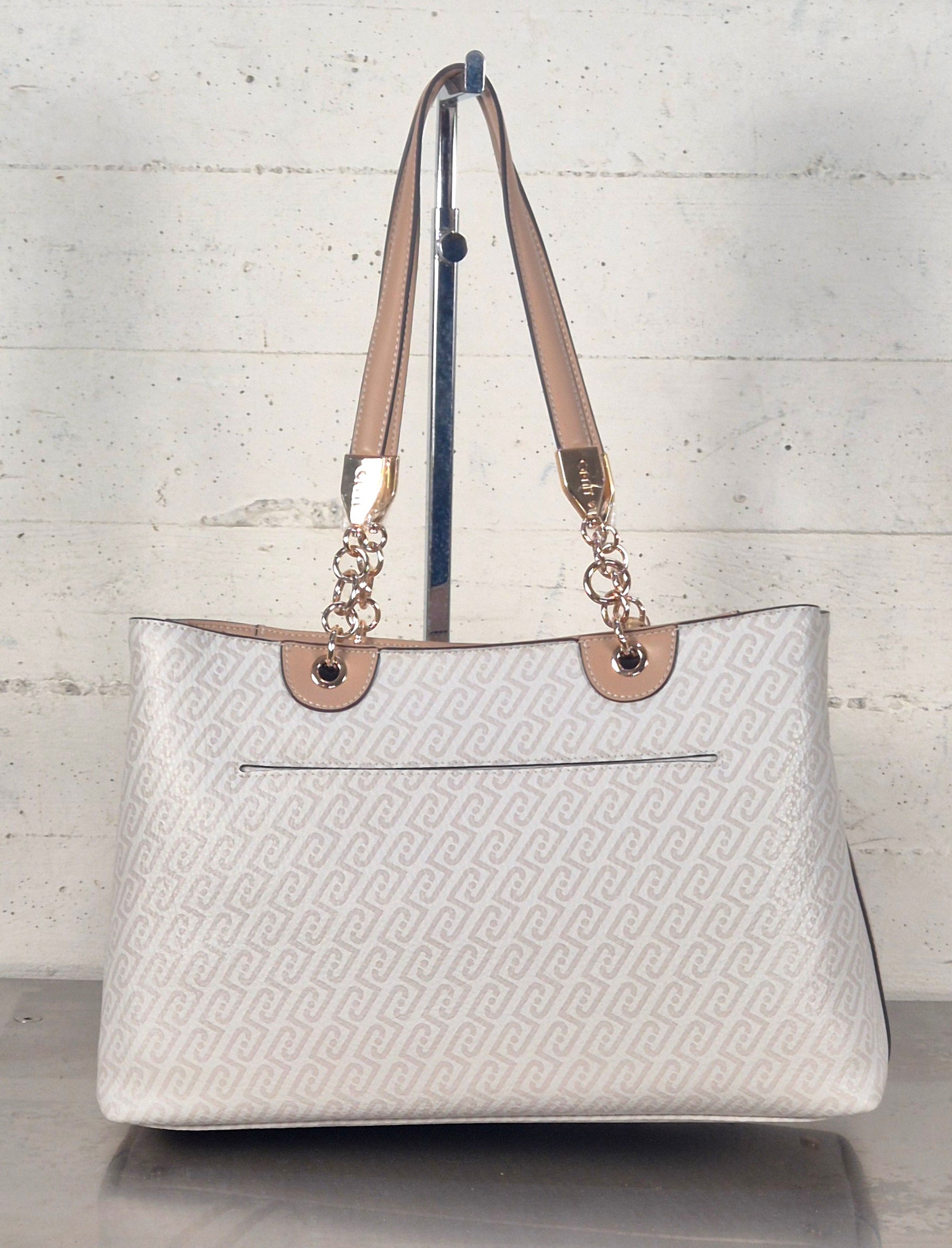 Liu Jo borsa tote ematite logata AA6104E118MC3920 naturale