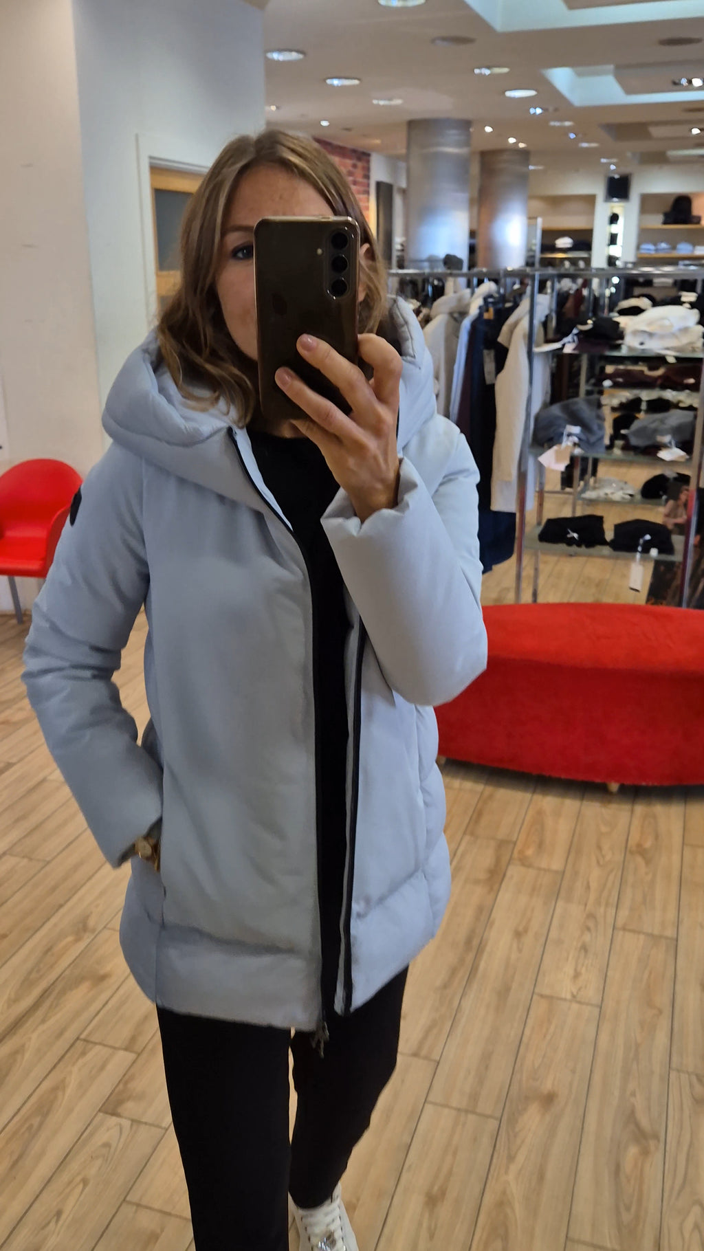 Canadian giacchetto grigio perla G224378WMICROCHIP