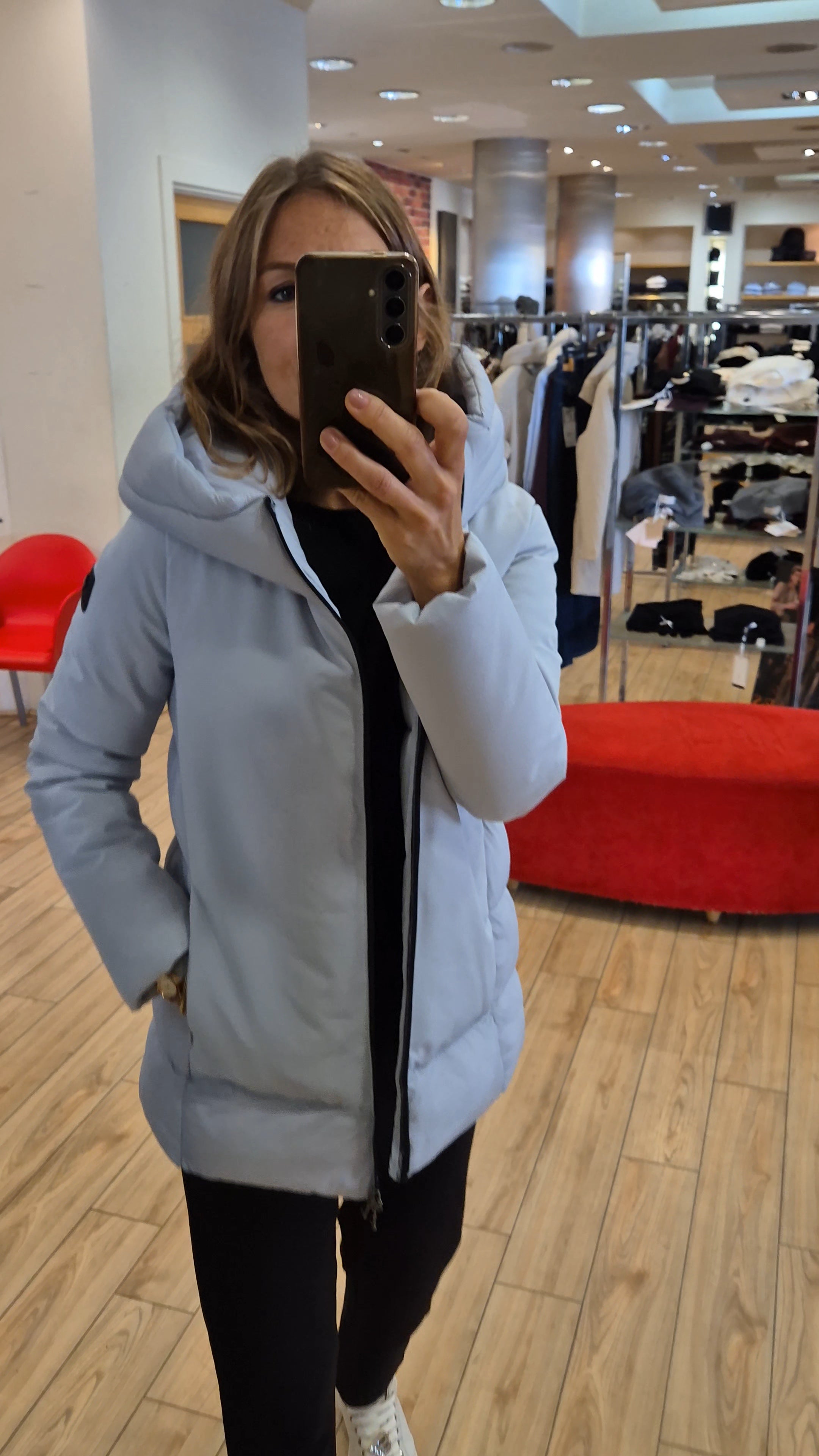 Canadian giacchetto grigio perla G224378WMICROCHIP