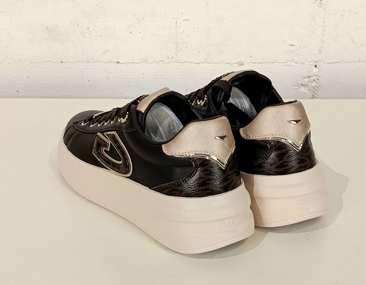 Guardiani sneaker marrone testa di moro GL62513A108