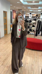 Susy Mix pantalone velluto stretch marrone testa di moro D503T38LU70