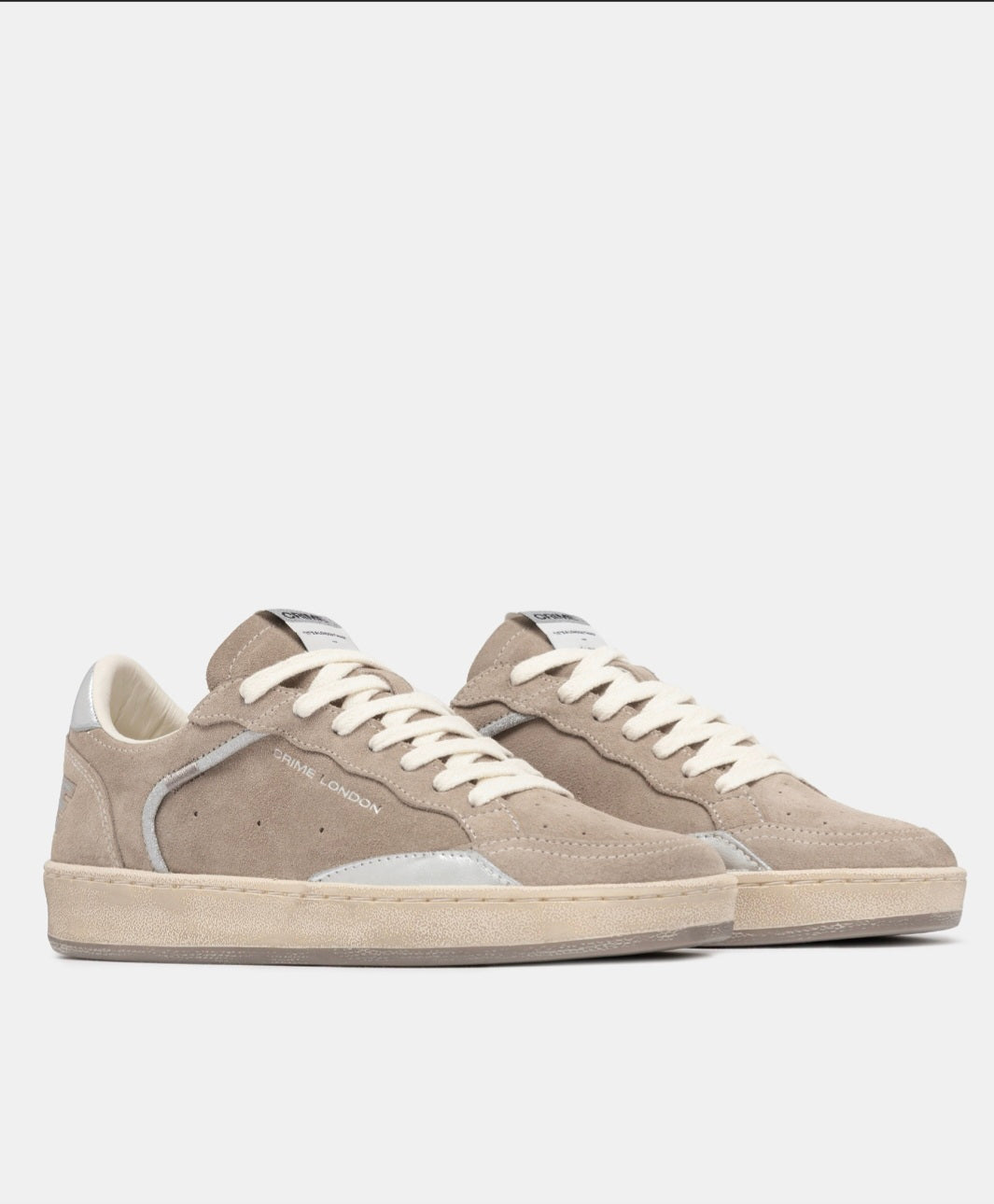 Crime London sneaker donna 23203AA915 camoscio beige