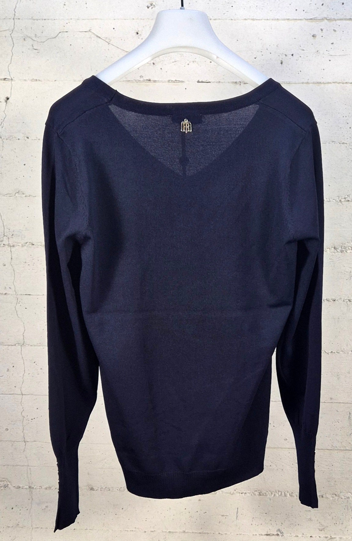 Fracomina maglia regular scollo V ST7026K52401 117 blu