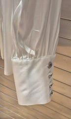 Fracomina camicia classica in mistoviscosa bianca ST6024W58401278