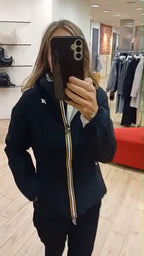 K-way giacchetto Lily st warm double reversibile nero/beige K6128TWBc9