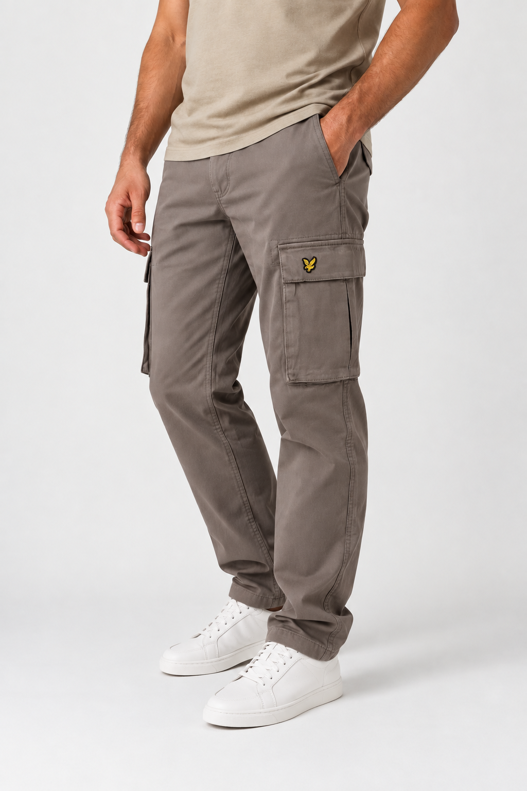 Lyle & Scott pantalone cargo cotone TR2117ITA018 fango
