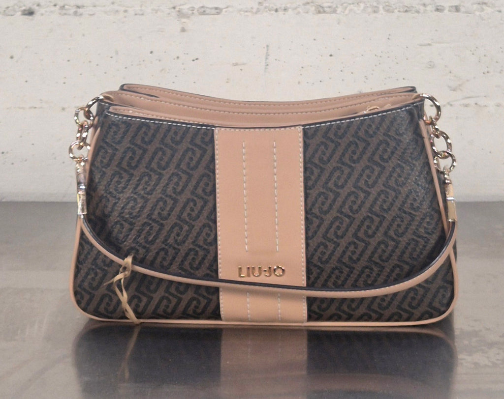 Liu Jo borsa tracolla con scomparti AA6107E118S C3904 moro