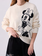 Liu jo maglia Disney pura lana WF6455MS009 bianco