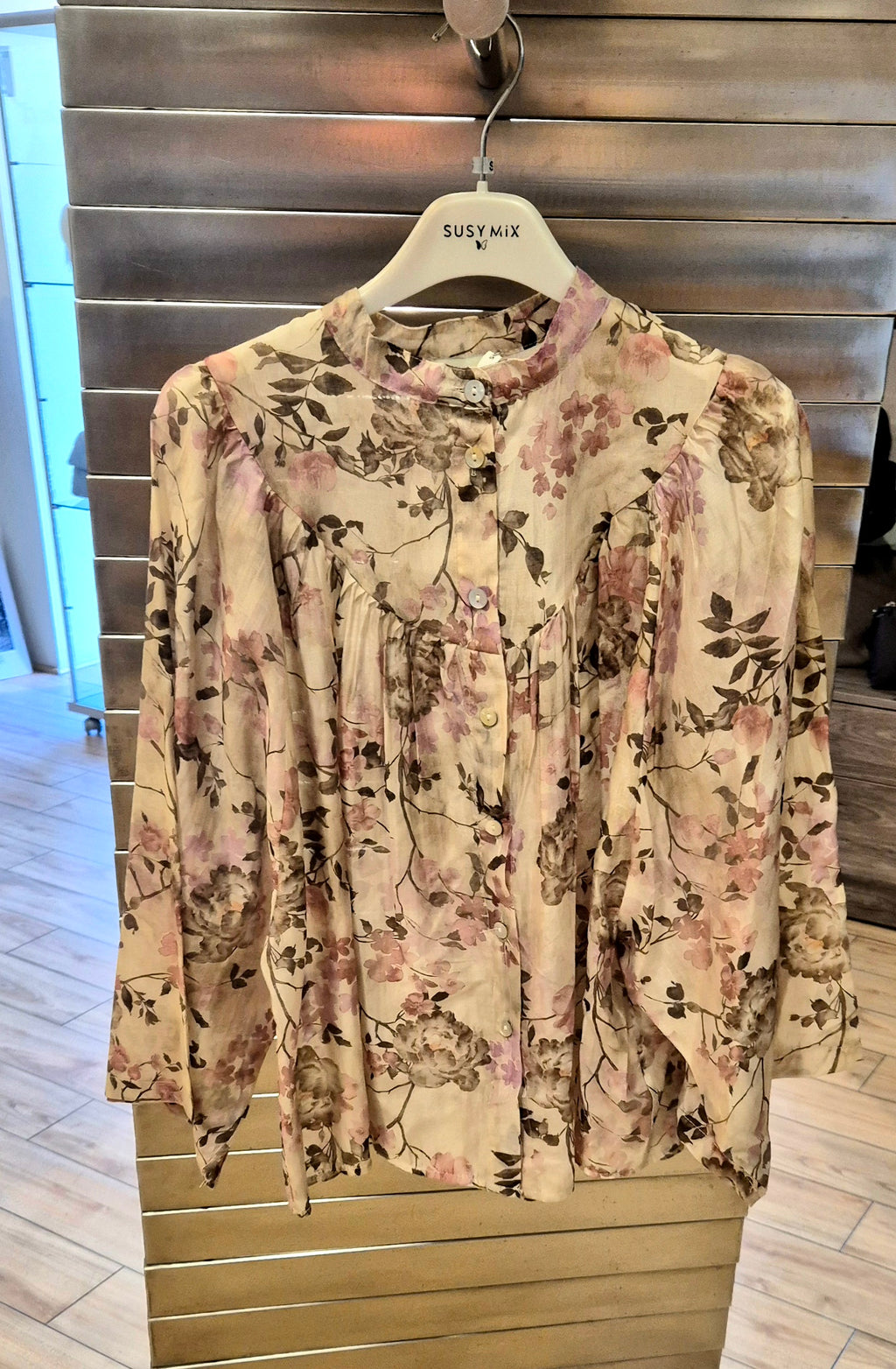 Susy Mix camicia floreale in tencel 26574