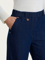 Ragno jeans carrot con elastico DM48P7057 denim blue stretch