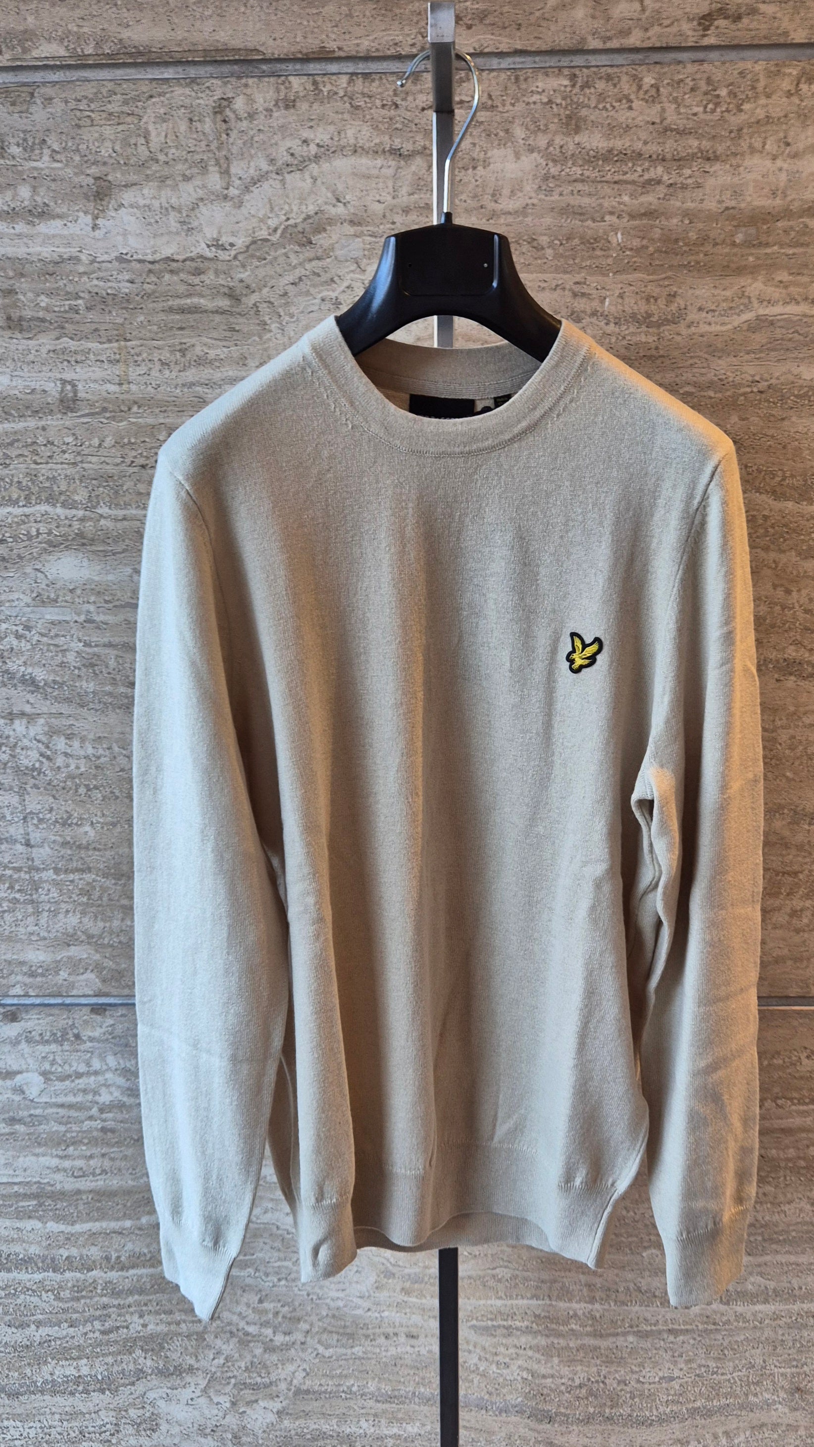 Lyle & Scott maglia girocollo cotton merinos KN2110VCX865 beige