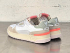 Victoria scarpa donna 8800124 in pelle e tela beige/bianco/salmone