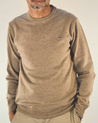 Gant maglia girocollo lambswool superfine beige 2503087211295