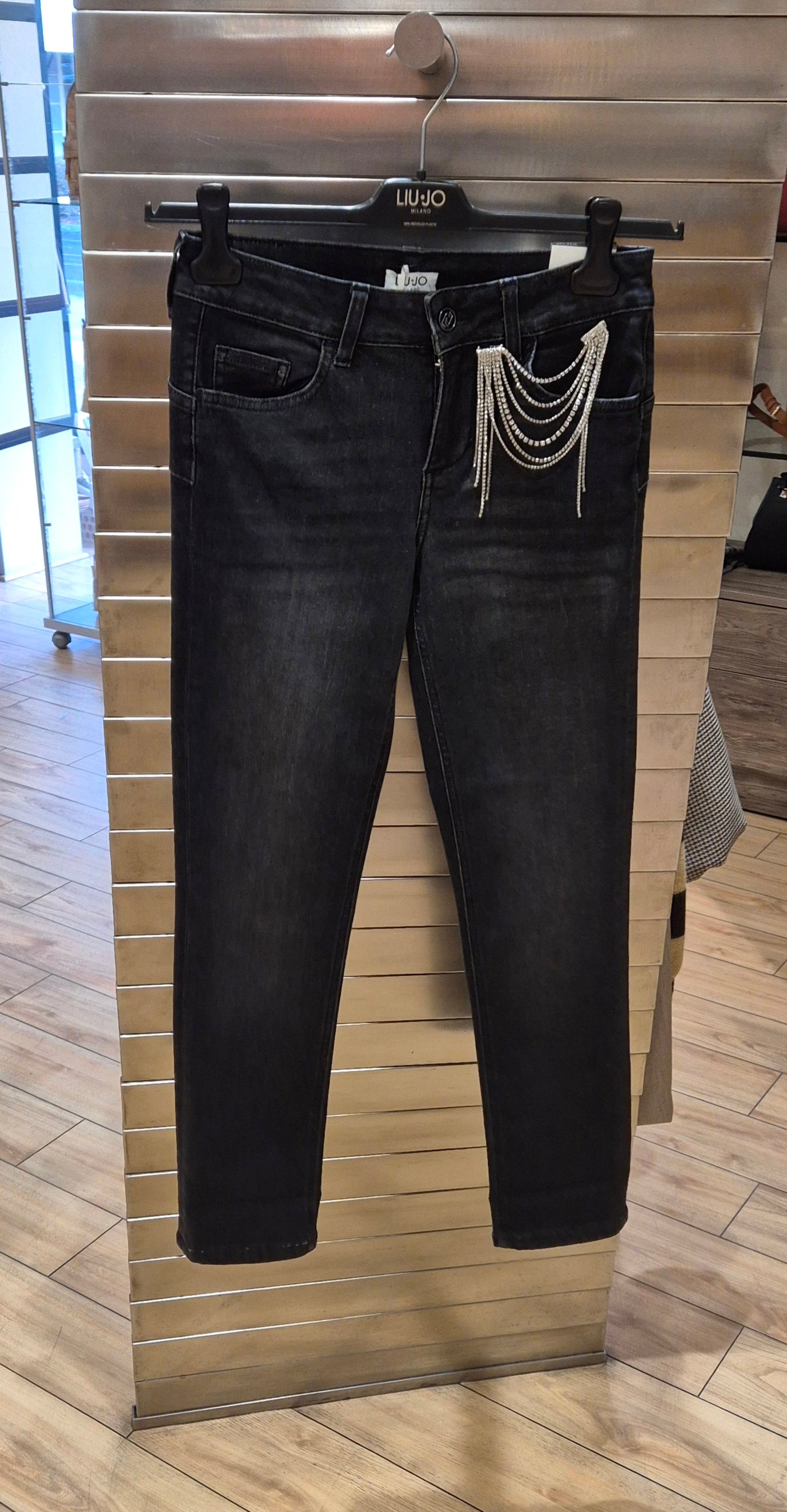 Liu Jo jeans black denim Monroe vita regolare slim UF5006D479787462