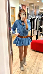 Susy Mix abito jeans con cintura YX546UH6