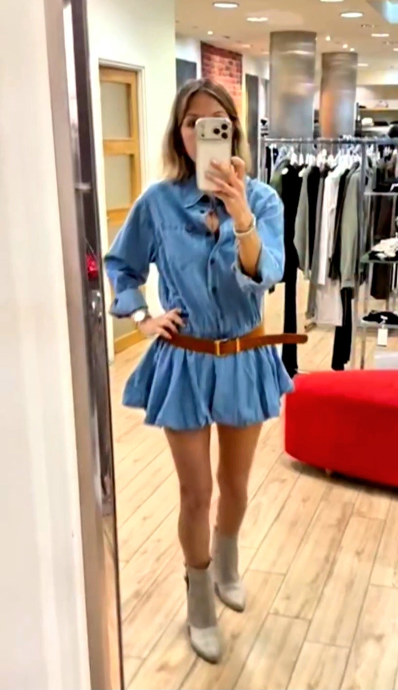 Susy Mix abito jeans con cintura YX546UH6