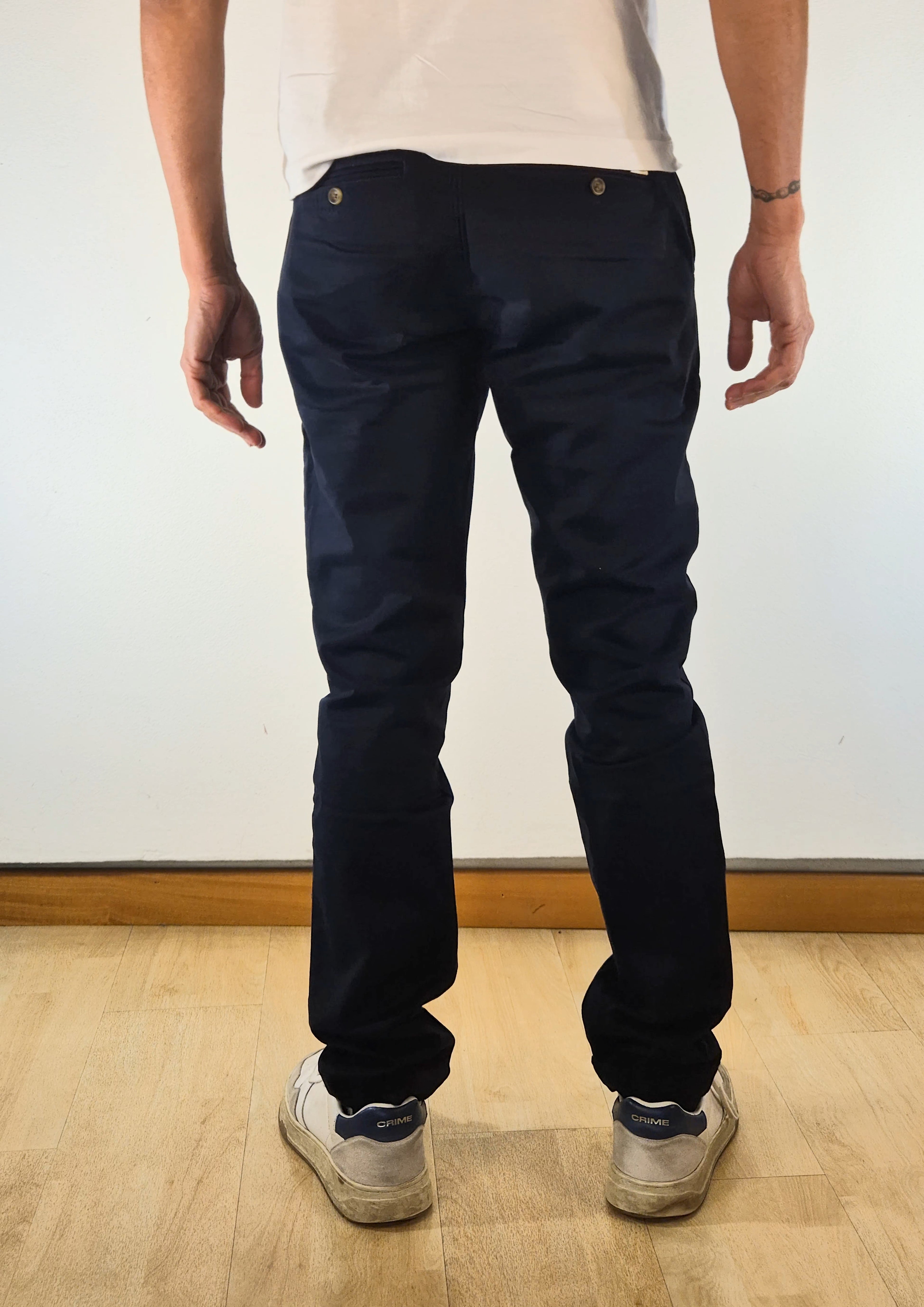 Gant pantalone chinos cotone stretch 25031505380433 blu