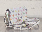 Guess borsa a tracolla HWGM9928200 MUO logato bianco multi