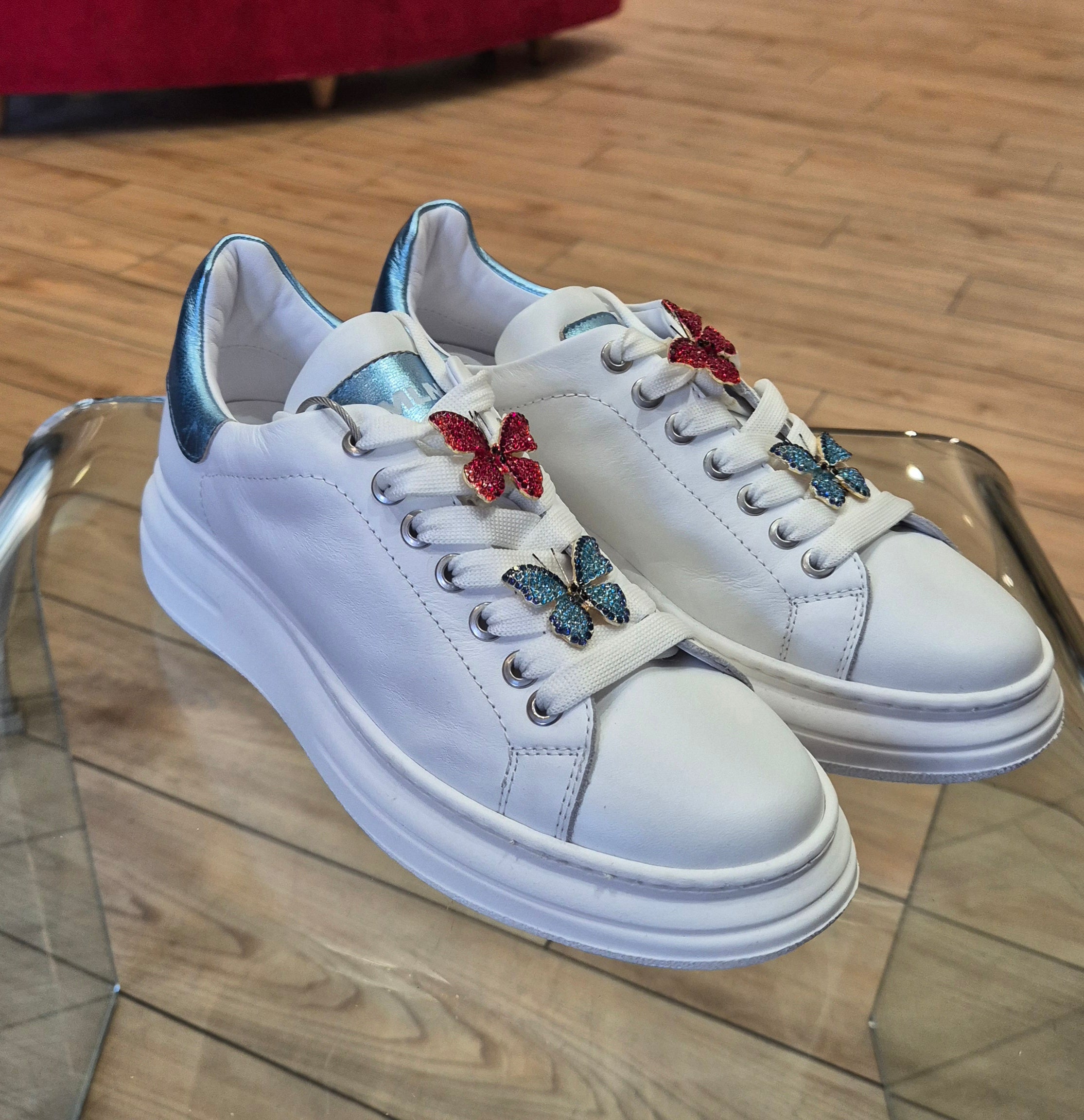 Meline' sneaker pelle bianca 247CCBIE581