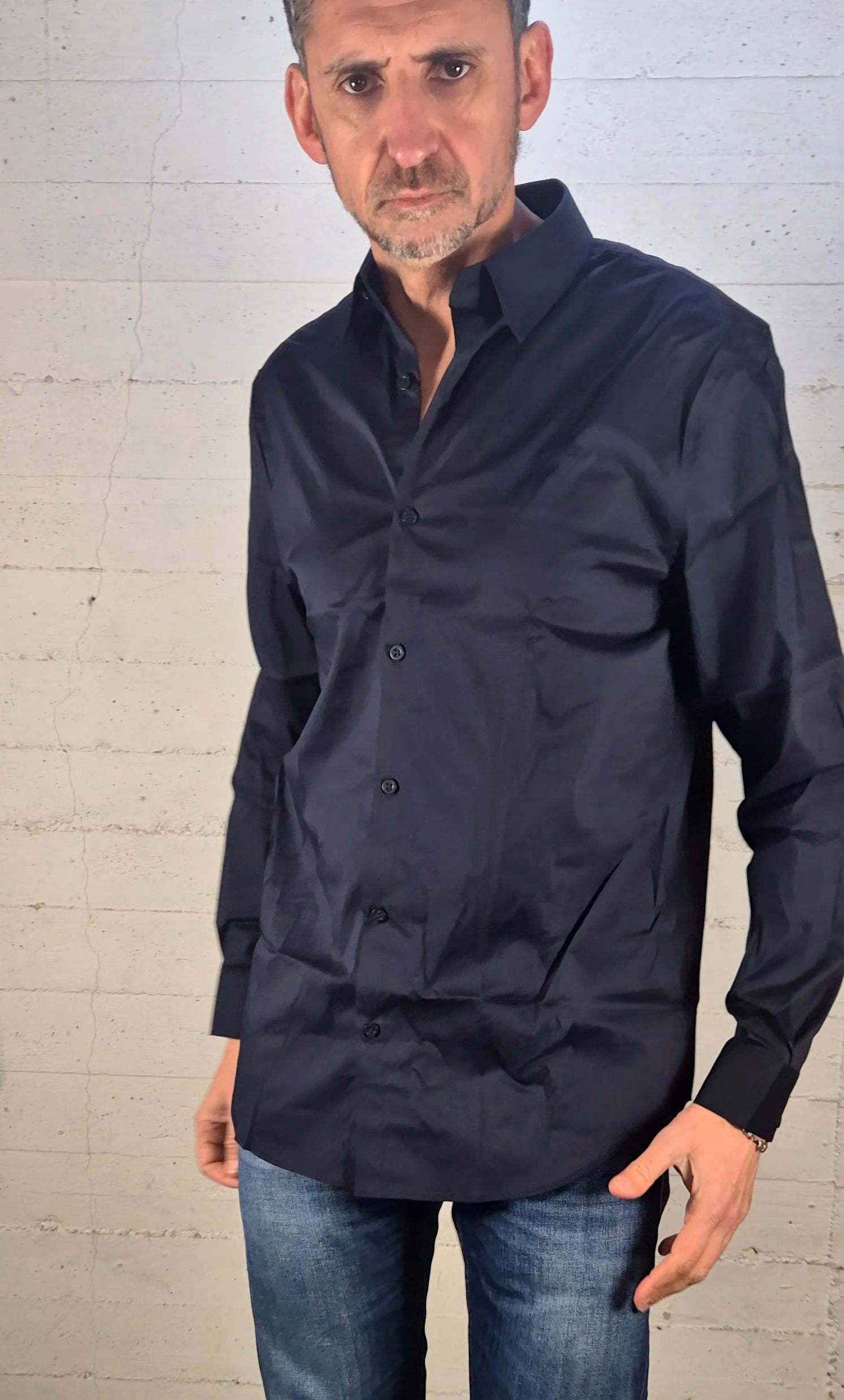 Guess camicia uomo strretch M1YH20W7ZK1 G7V2 blu