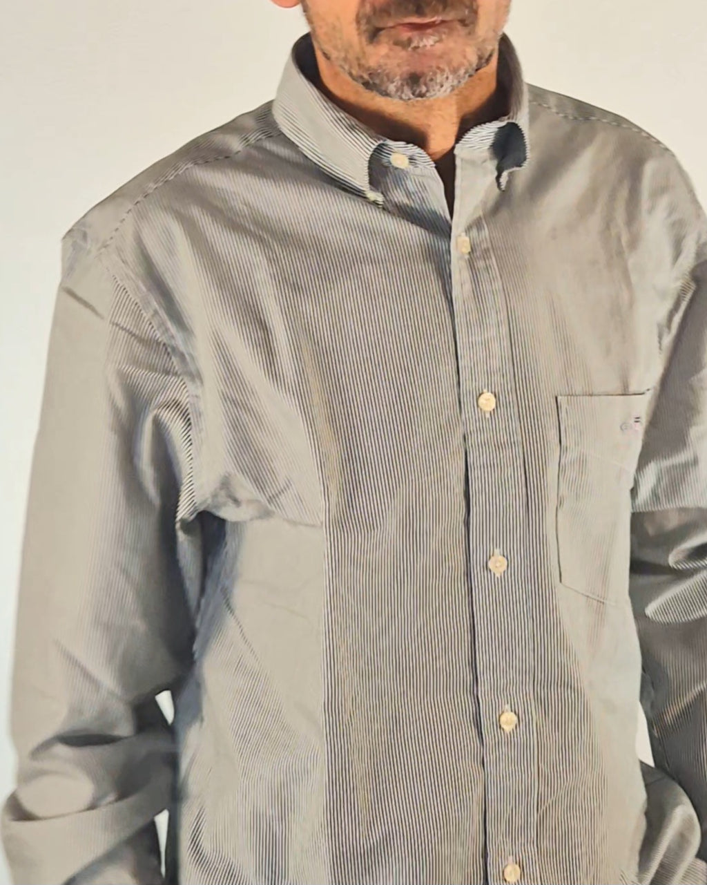 Gant camicia regular botton down riga bastoncino verde 25033000140/338