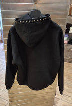 Adon felpa con borchiette FLP5572 nero