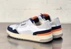 Victoria scarpa uomo 8800124 in pelle e tela bianco/blu/perla marino