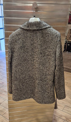 Susy mix giacca mistolana a 1 bottone spigato base marrone M09833U66