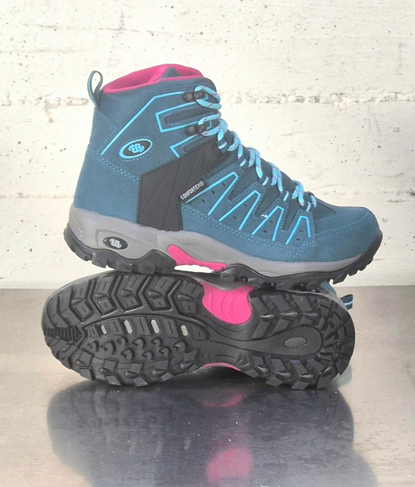 Brutting donna polacchino 221113 Mount Pinos high petrolio/rosa