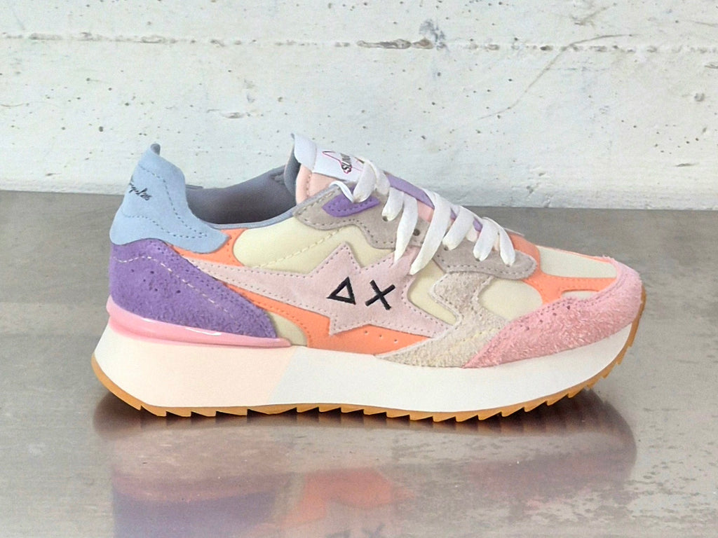 Sun 68 sneaker donna Z3621531 starlight multicolor option bianco panna