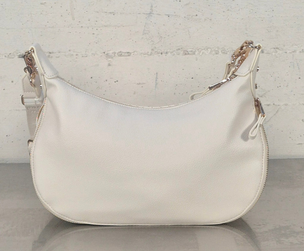 Liu Jo borsa Hobo a mezzaluna media AA6133ES026X0459 CREMA ALISKA