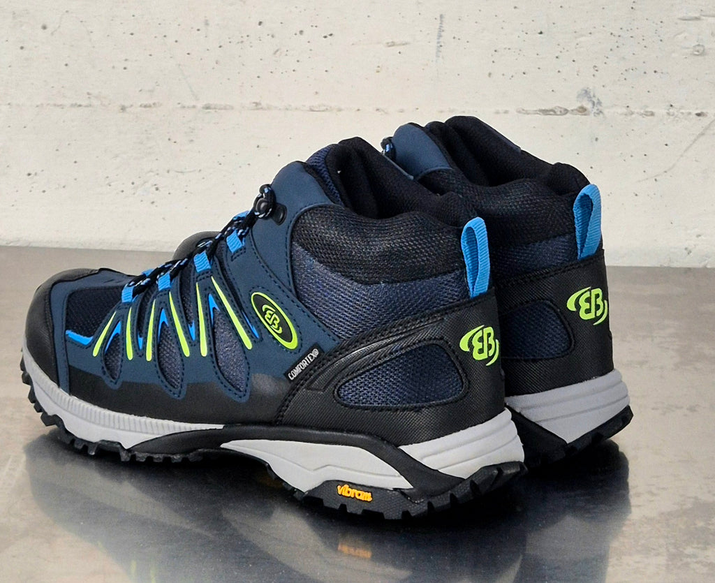 Brutting polacchino Expedition Mid 191309 blu/bluette/giallo confortex