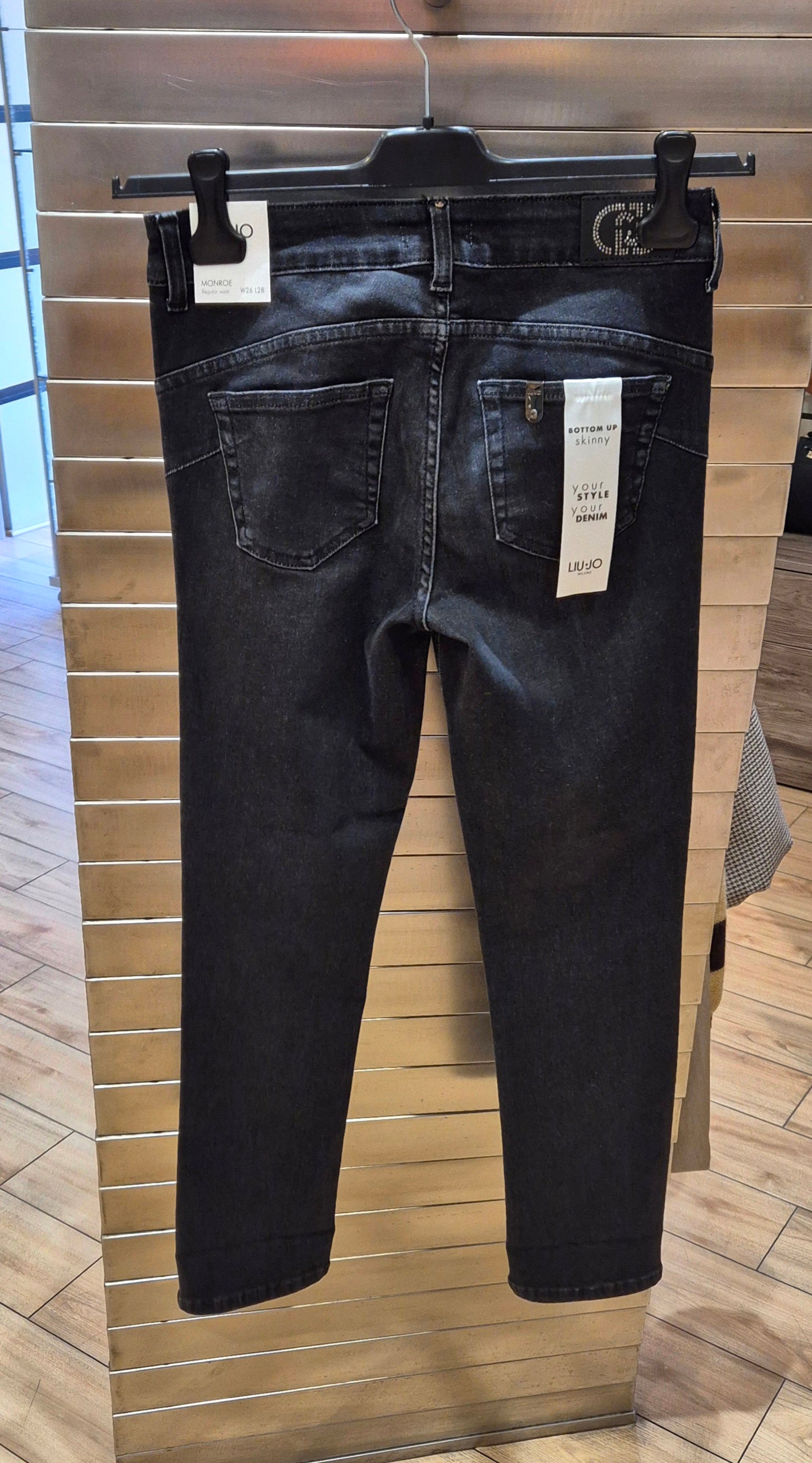 Liu Jo jeans black denim Monroe vita regolare slim UF5006D479787462