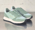 Sun 68 sneaker donna verde salvia Z3620384 Ally glitter textile