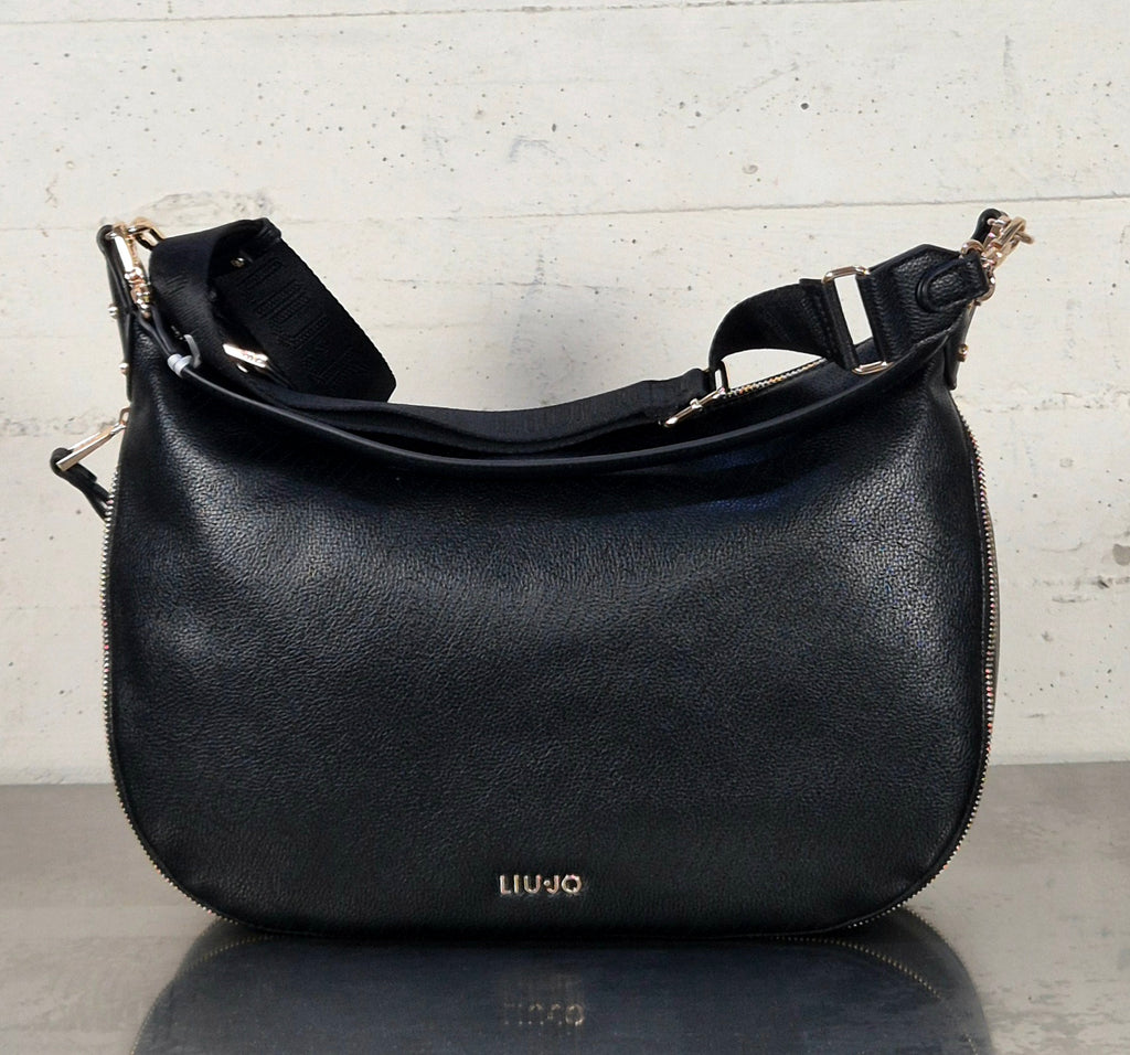 Liu Jo borsa Hobo a mezzaluna AA6134ES02622222 NERO ALISKA