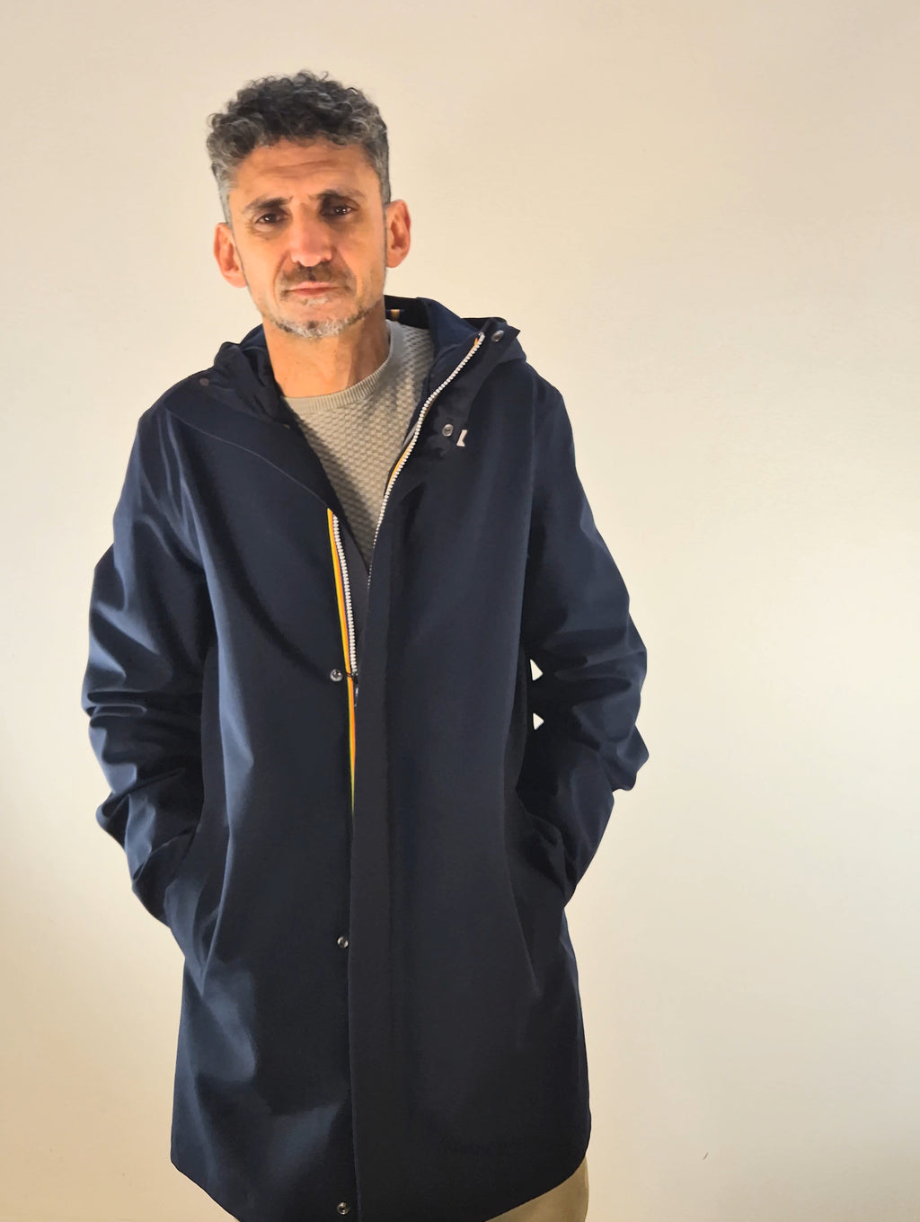 K-way giaccone 3/4 Marlyn bonded in soft shell K7126UWA2B BLU