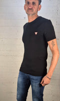Guess t-shirt logo piccolo M2YI24J1314 JBLK nero