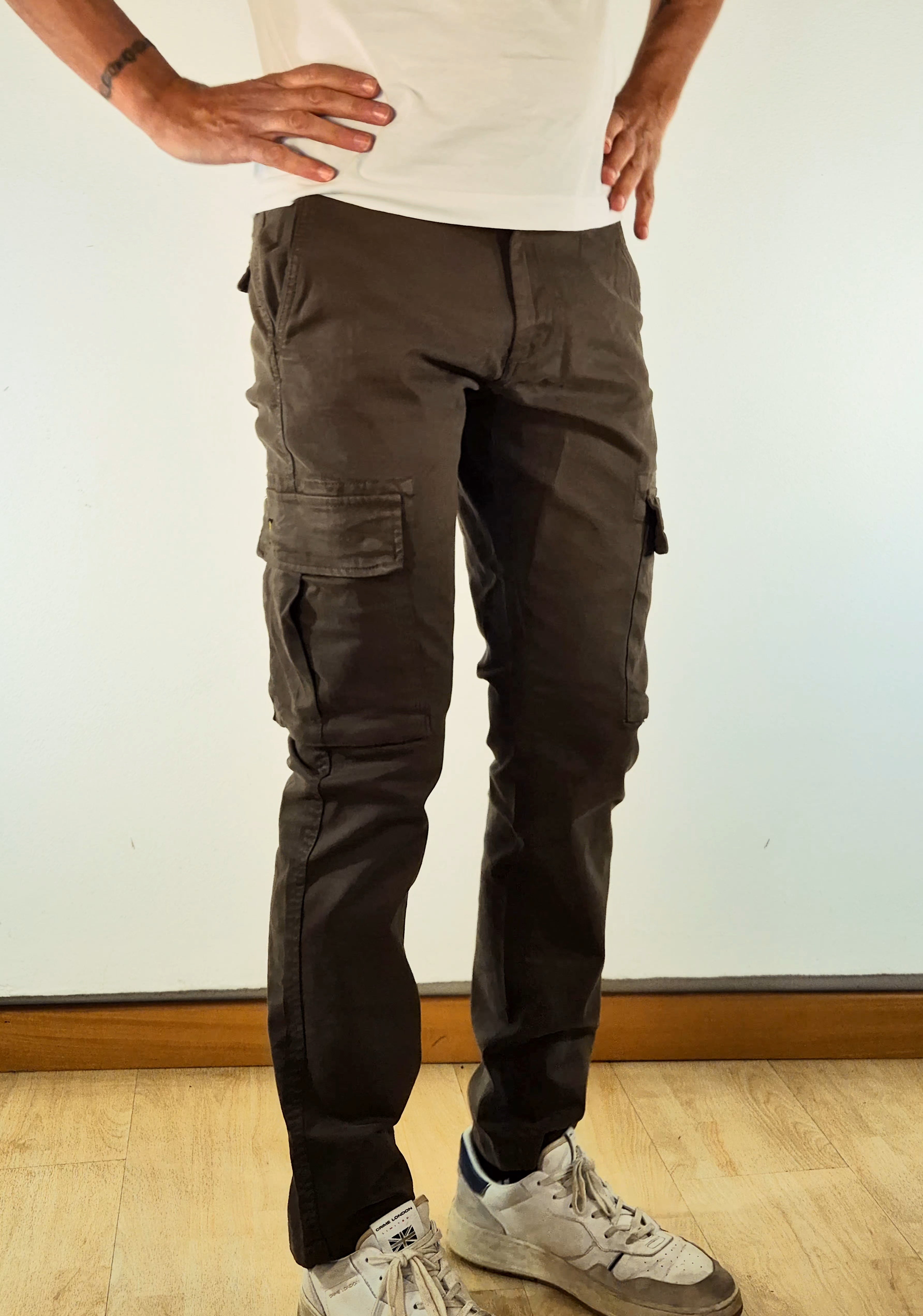 Lyle & Scott pantalone cargo TR2109ITA077 verde militare