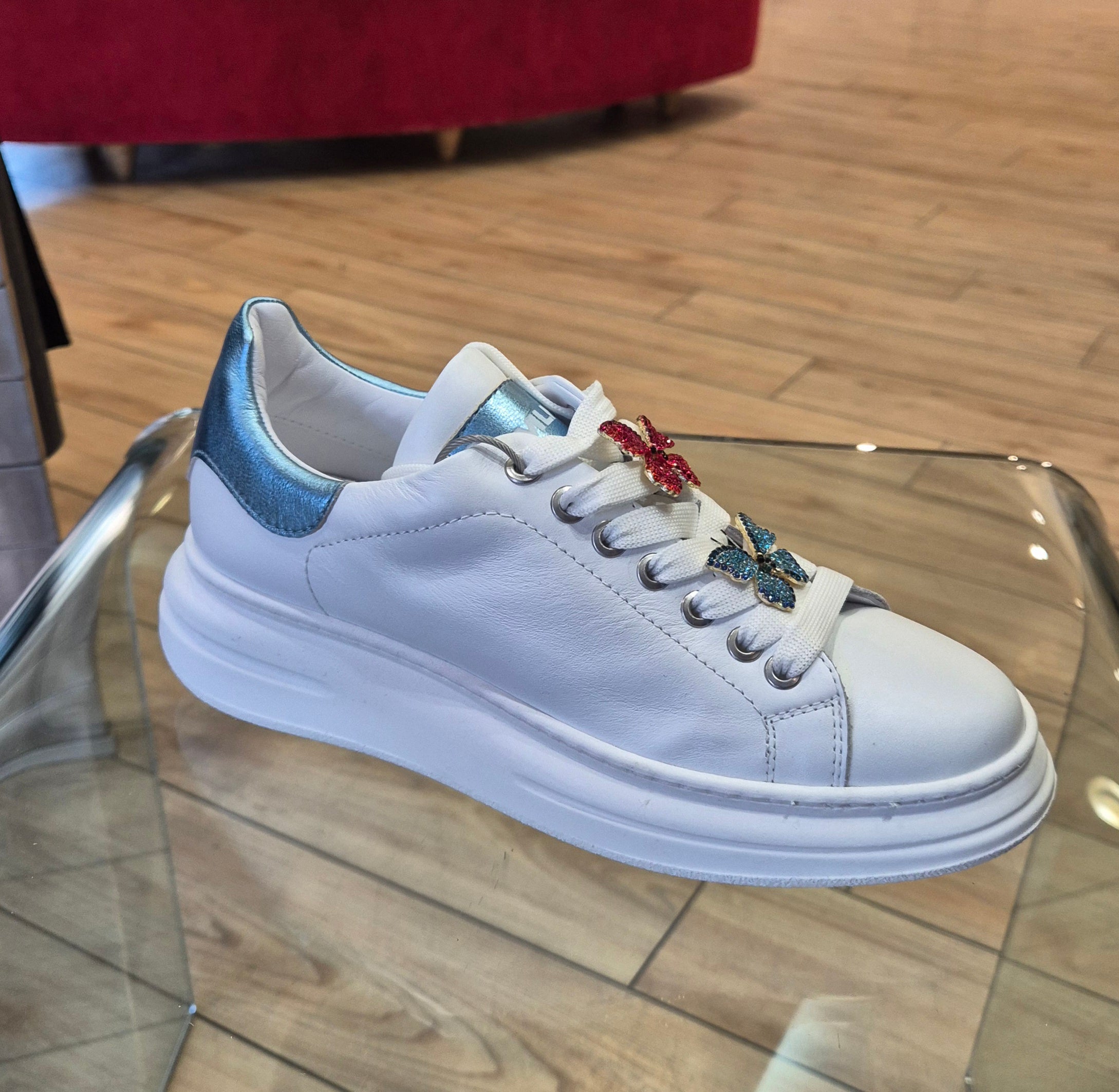 Meline' sneaker pelle bianca 247CCBIE581