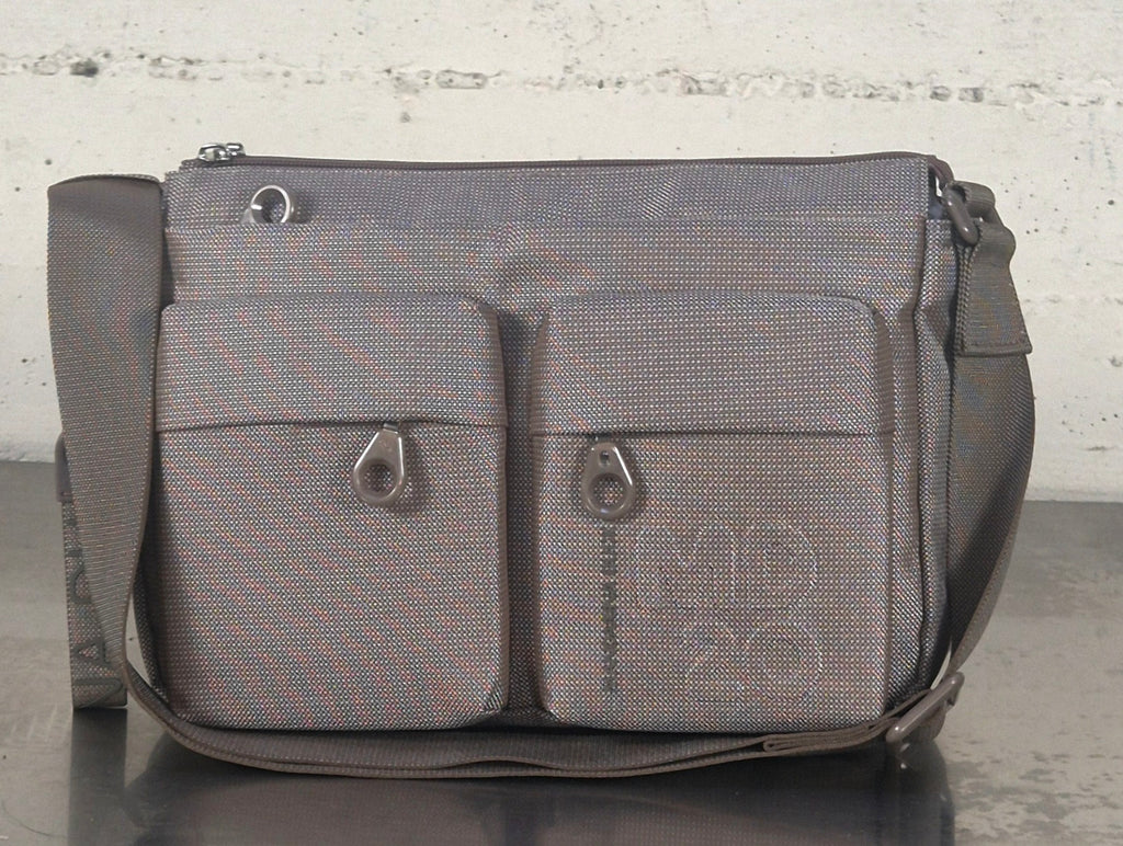 Mandarina Duck borsa tracolla con tasche MD20 P10QMTX5 TAUPE