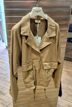 Susy mix trench 100% cotone corto 60085GU24 cammello