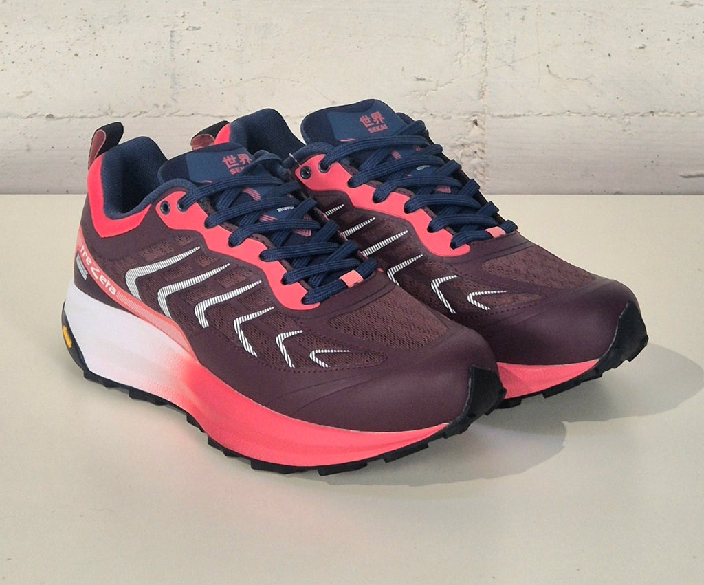 Trrezeta scarpa donna Sekai wp bordeaux/coral fondo vibram