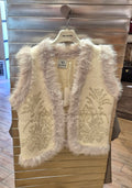 You Decide gilet in maglia con pelliccia MK045005