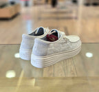 Pitas scarpa donna in tela Lotto blanco con ricami
