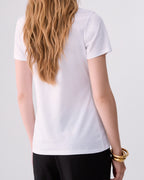 Liu jo t-shirt slim fit con catene WF346js923 bianco