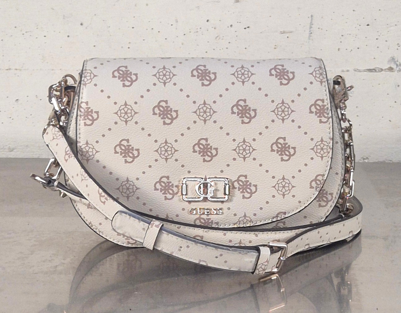 Guess borsa a tracolla HWGP9928200 VN0 logato vaniglia