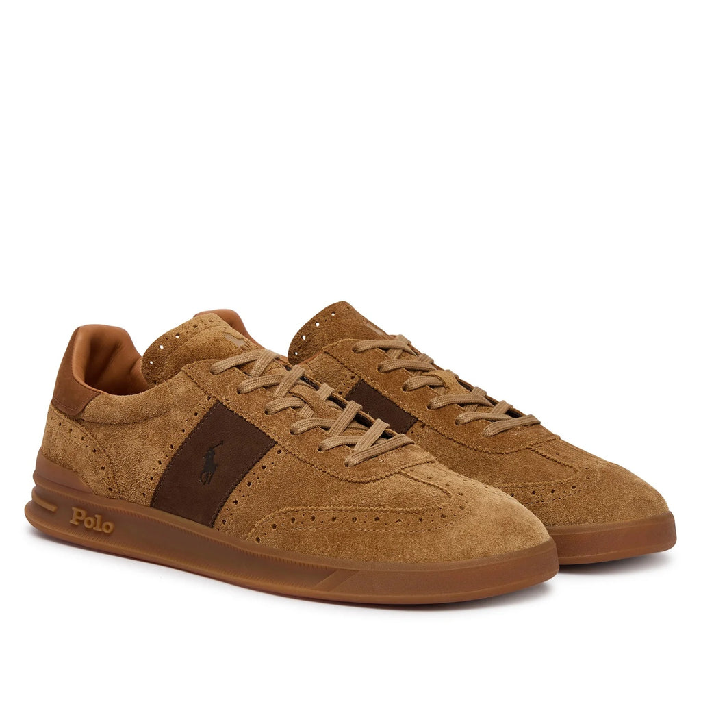 Polo Ralph Lauren sneaker camoscio marrone 809P09753005