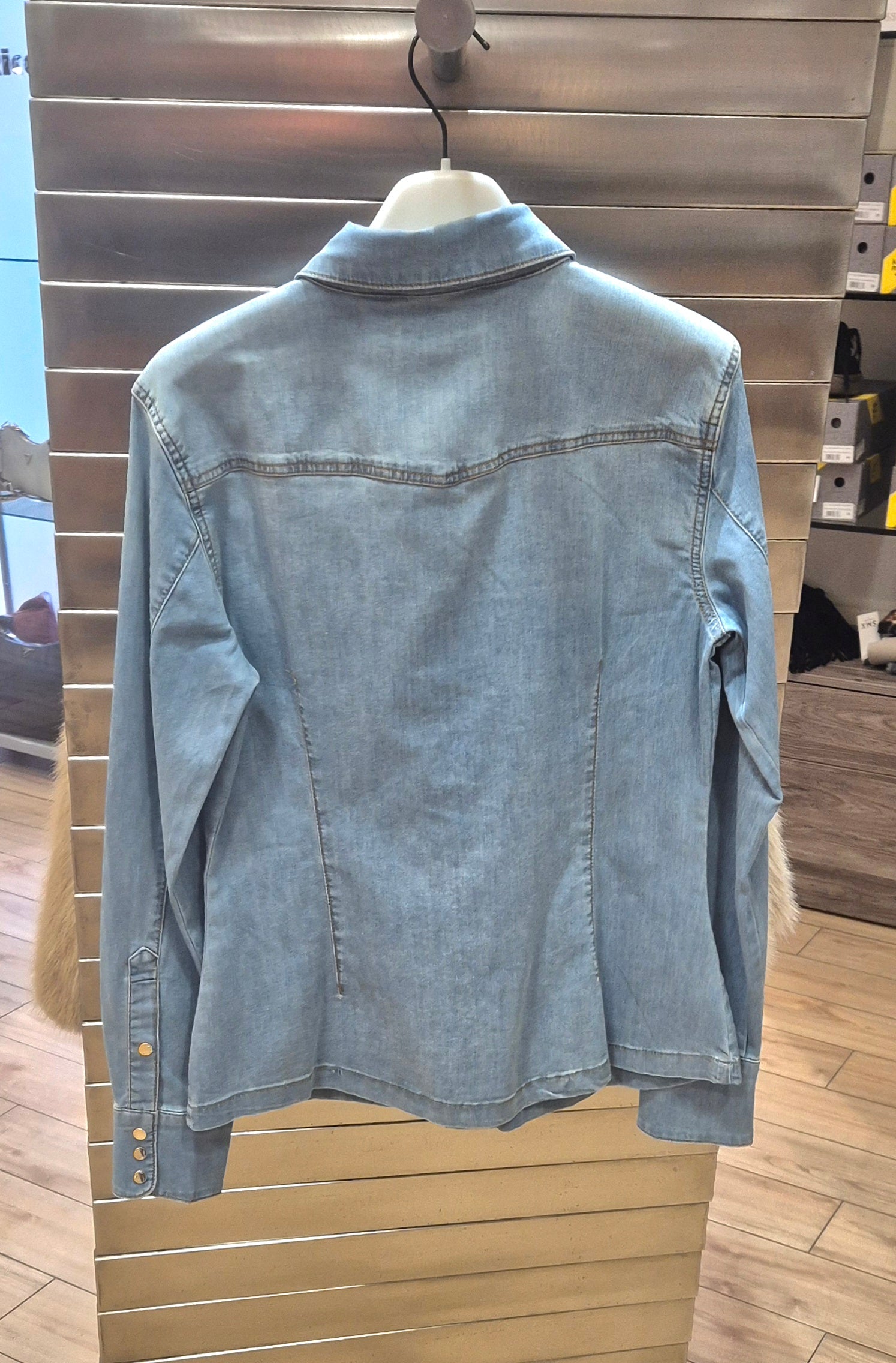 Fracomina camicia jeans denim stone bleached ST6030D47202