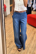 Susy Mix pantalone cotone chambray jeans